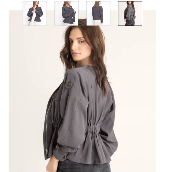 Frenchmauve cinched waste zip up jacket - No size - Picture 6 of 6